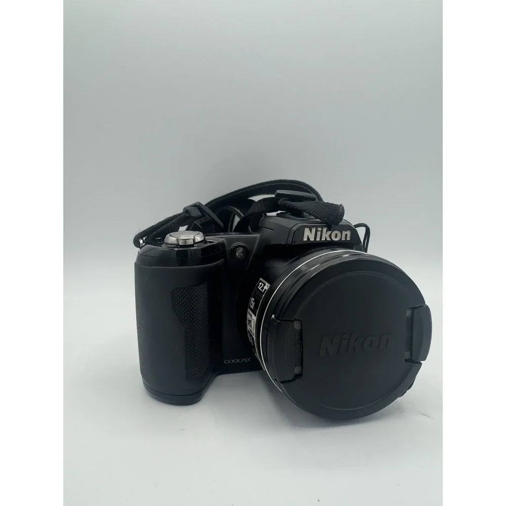 Nikon COOLPIX L110 12.0MP Digital Camera 15x Optical Zoom Black Tested/Working
